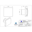 Aerauliqa Quantum AX HT axiális háztartási szellőztető ventilátor