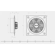 BVN B6PAT-500 fali axiál ventilátor