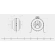 BVN BDTX-150-B AC csőközbe építhető radiál ventilátor