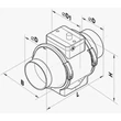 Vents 315 TT Pro műanyag házas csőközbe építhető ventilátor