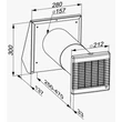 Vents Twin Fresh RA1-50 egyhelyiséges hővisszanyerő szellőztető vezérléssel