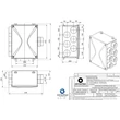 Aerauliqa PLENUM ISO DN125mm 6XDN75/63 mm osztó elem