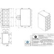 Aerauliqa PLENUM ISO DN150mm 10XDN75/63 mm osztó elem