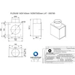 Aerauliqa PLML 140x140 1x75 GARDA PLENUM légtechnikai végelem oldalsó csatlakozással
