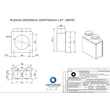 Aerauliqa PLML 200x200 2x75 GARDA PLENUM légtechnikai végelem oldalsó csatlakozással