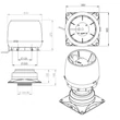 Vilpe E190S tetőventilátor + IS - téglavörös