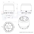 Vilpe E220S tetőventilátor + IS - fekete