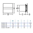 Cata E-100MSTH ventilátor metakrilát előlappal, utószellőztető és páraérzékelő funkcióval, szürke