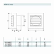 Kép 2/2 - Cata B-10 Matic Timer ventilátor automata előlapzárással, utószellőztető funkcióval
