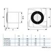 Cata B-10 Plus T/B ventilátor utószellőztető funkcióval