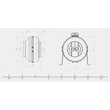 Kép 2/4 - BVN - Ventilátor BDTX-315-B AC in-line csőközi 