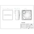 Aerauliqa QX-80HT ventilátor, magas nyomásértékkel, utószellőztető és páraérzékelő funkcióval, beépített pillangószeleppel