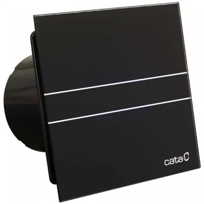 CATA E-100 G BK ventilátor - fekete üveg