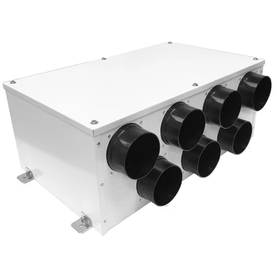 Aerauliqa PLENUM ISO DN125mm 7XDN90/75 mm osztó elem