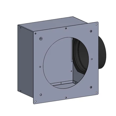 Aerauliqa PLML 200X200 1X90 GARDA PLENUM légtechnikai végelem oldalsó csatlakozással