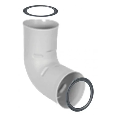 Aerauliqa DN75/63 mm 90°-os könyök O gyűrűvel