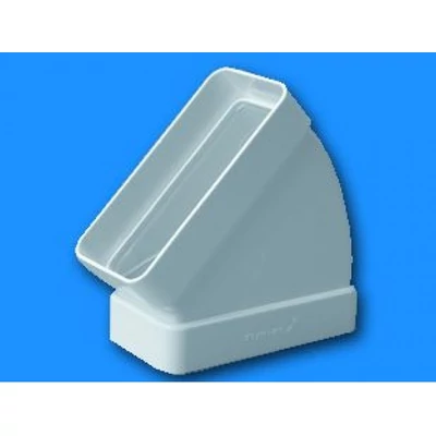 Gonal T-P 1075 vízszintes lapos csatorna elem 45° - Ø125
